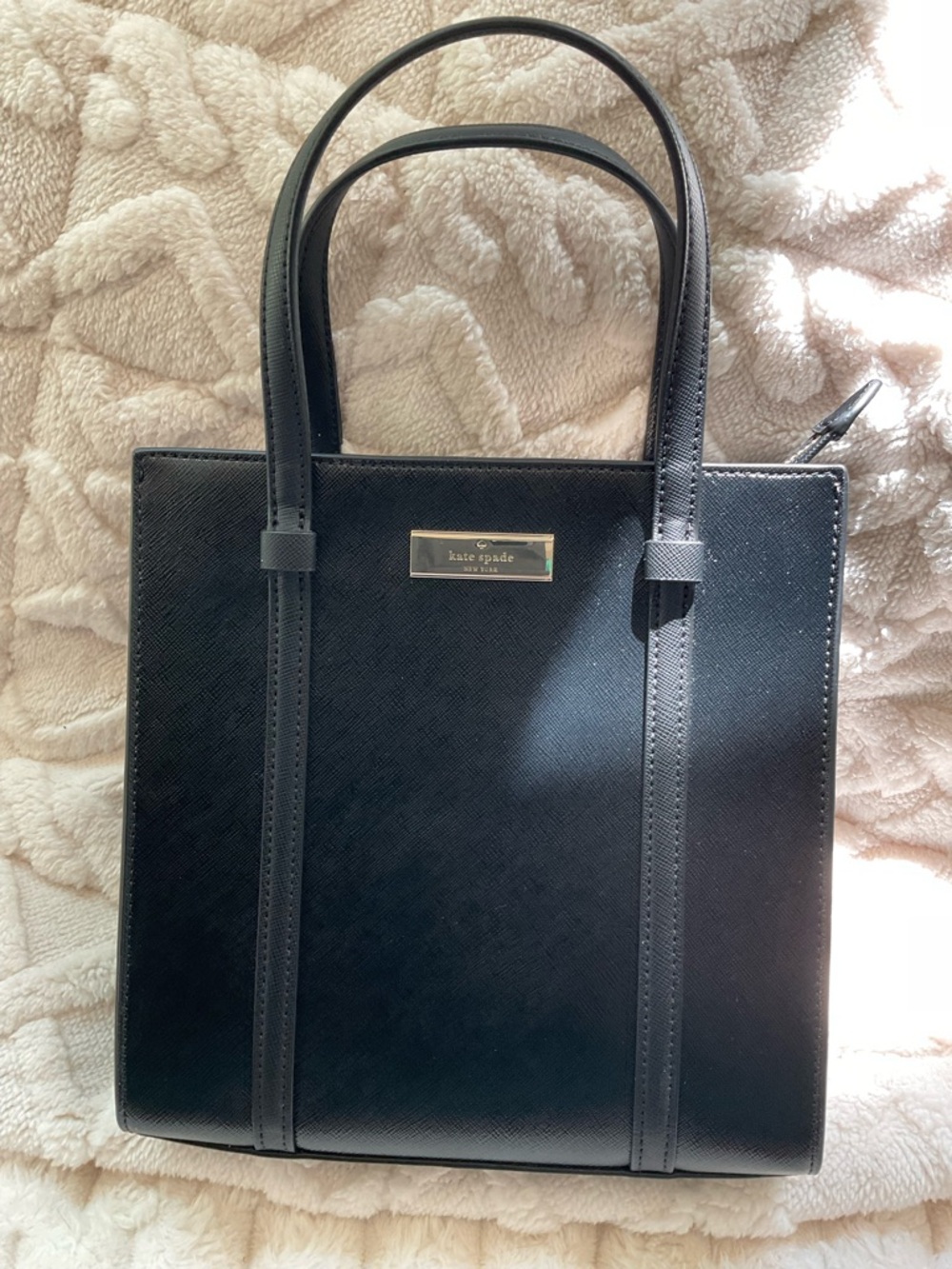 kate spade Black Textured limited edition Satchel with Top Handles